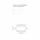 Table à manger en hypermarbre et acier fabriquée en Italie, haute qualité - Ezzellino Viadurini