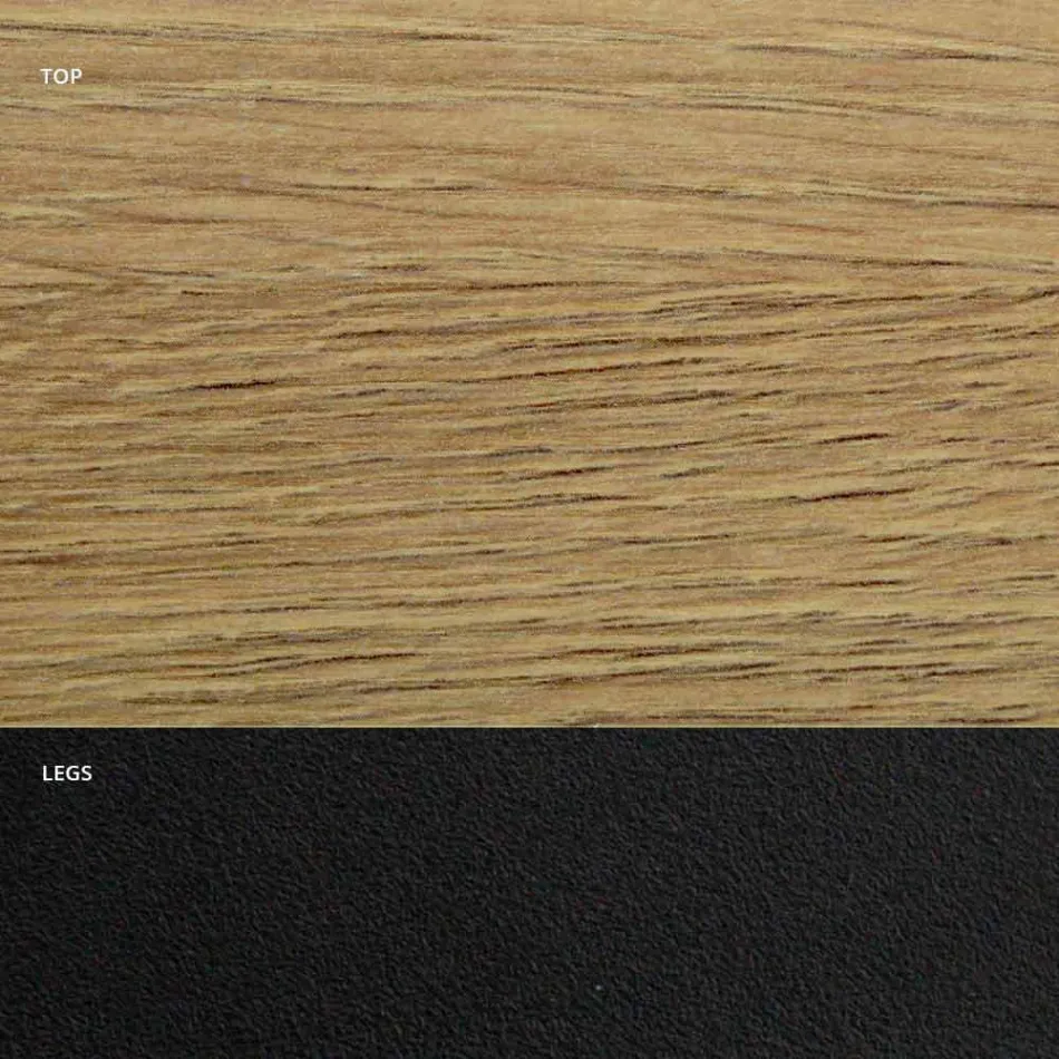 Table à manger en stratifié HPL et acier de haute qualité fabriqué en Italie - Dalmatien Viadurini