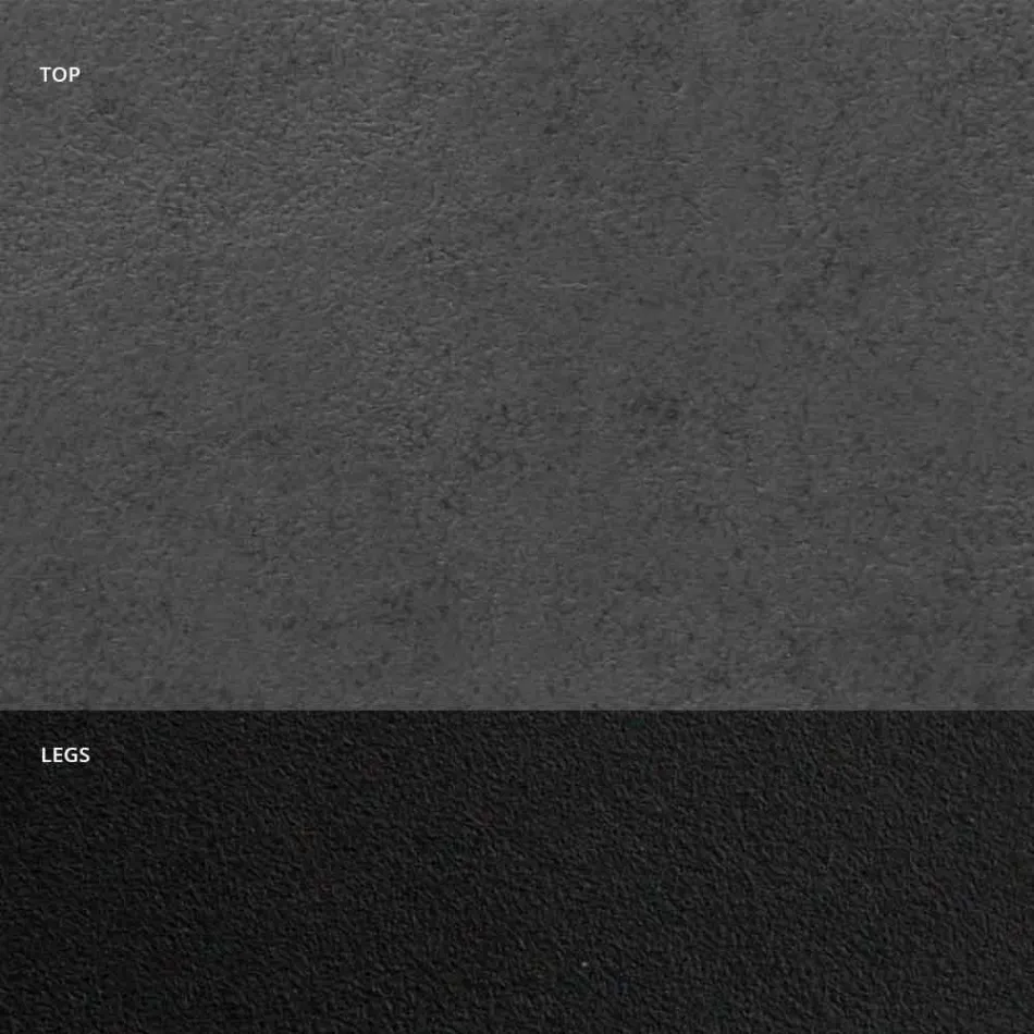 Table à manger en stratifié HPL et acier de haute qualité fabriqué en Italie - Dalmatien Viadurini