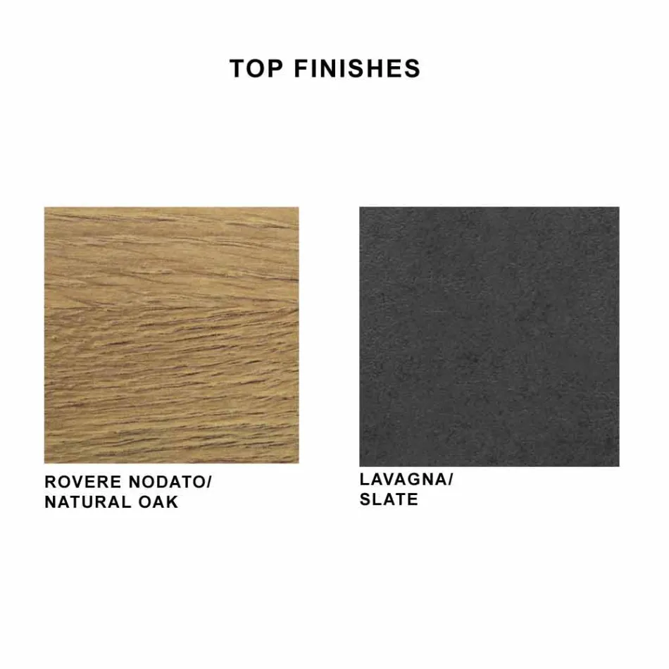 Table à manger en stratifié HPL et acier fin Made in Italy - Settimmio Viadurini