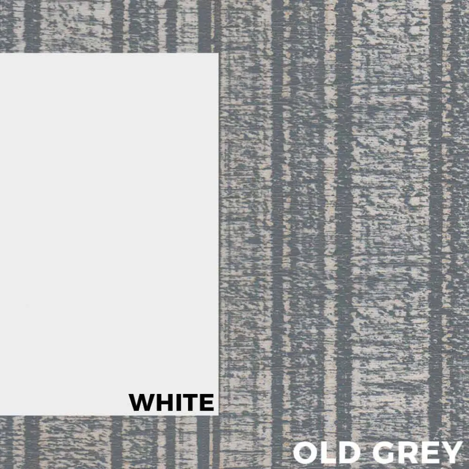 Table de salle à manger d'extérieur en bois et aluminium au design moderne - Ganges Viadurini