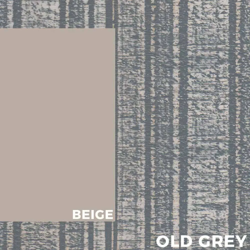 Table de salle à manger d'extérieur en bois et aluminium au design moderne - Ganges Viadurini