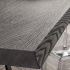 Table à manger en bois et aluminium fabriquée en Italie, Precious - Lingotto Viadurini