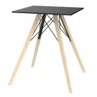 Table de Salle à Manger Carrée Design en Bois et Hpl, 4 Pièces - Bois Faz - Vondom Viadurini