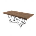 Table de Salle à Manger en Bois Plaqué et Acier Made in Italy – Ezzellino
