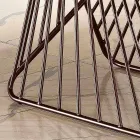 Table à manger en bois massif moderne fabriqué en Italie, Mitia Viadurini