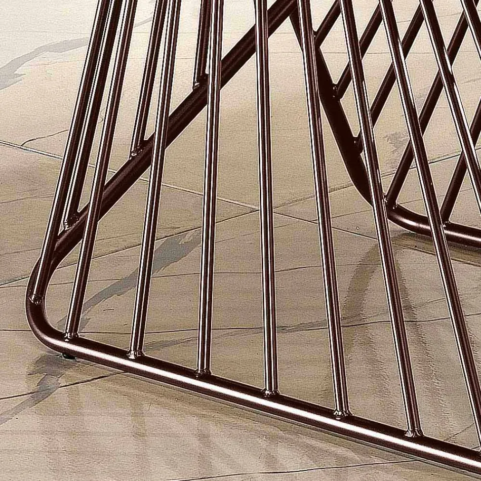 Table à manger en bois massif moderne fabriqué en Italie, Mitia Viadurini