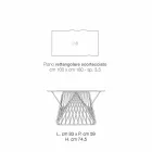 Table à manger en bois massif moderne fabriqué en Italie, Mitia Viadurini