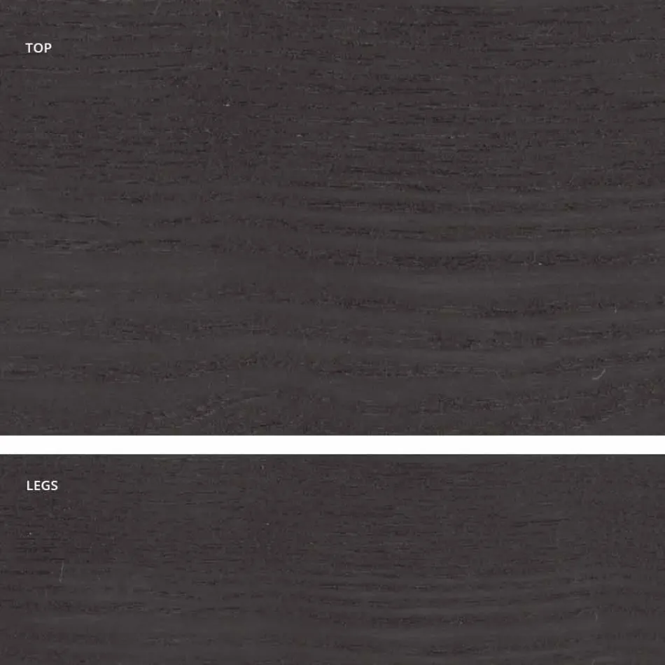 Table à manger en bois de conception MDF fabriquée en Italie, Egisto Viadurini