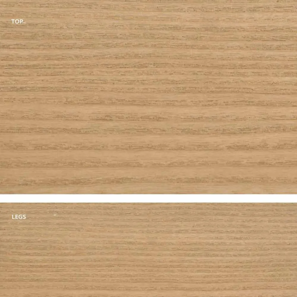 Table à manger en bois de conception MDF fabriquée en Italie, Egisto Viadurini