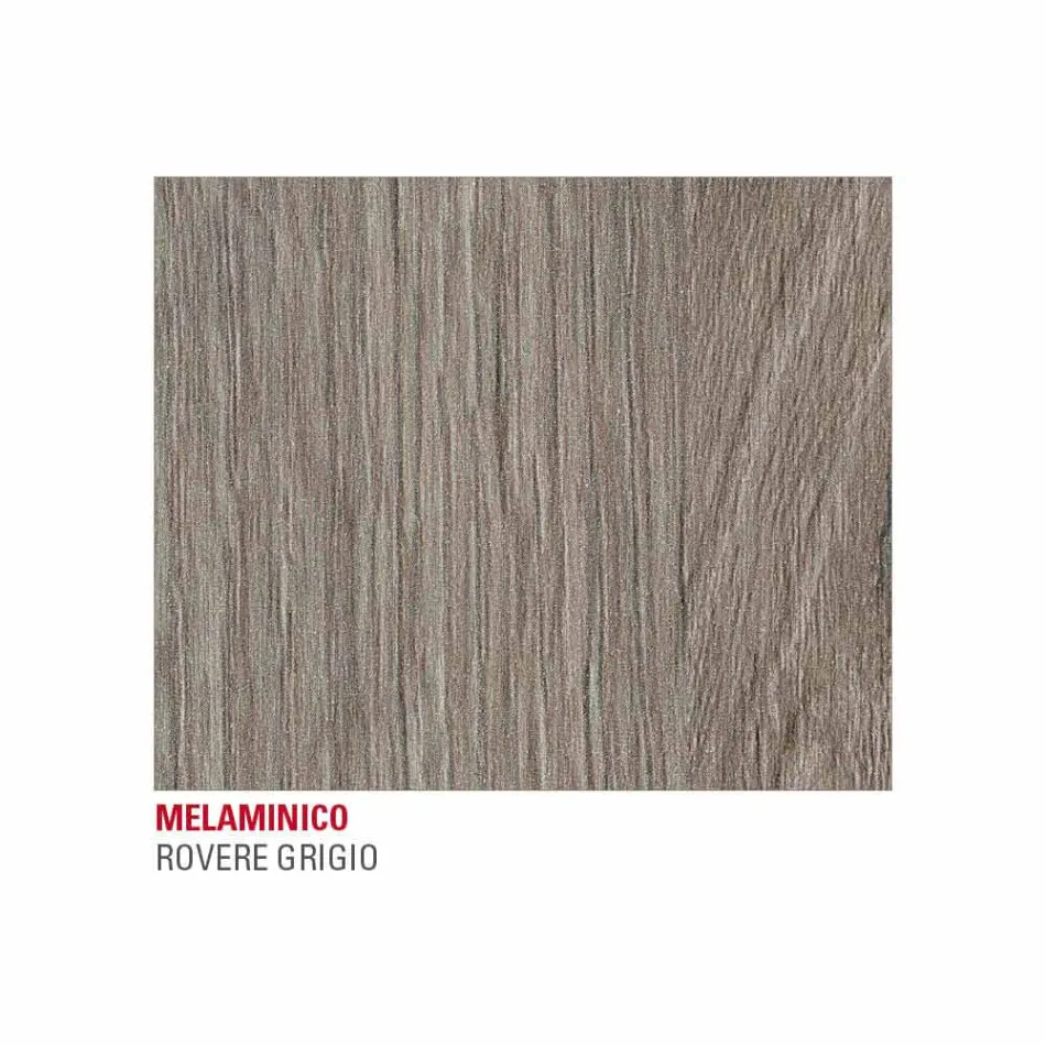 Table à manger en mélamine et métal peint Made in Italy - Remigio Viadurini