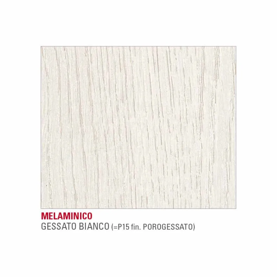 Table à manger en mélamine et métal peint Made in Italy - Remigio Viadurini