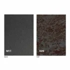 Table à manger en métal et plateau en céramique Made in Italy Design - Anaconda Viadurini