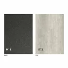 Table à manger en métal et plateau en céramique Made in Italy Design - Anaconda Viadurini