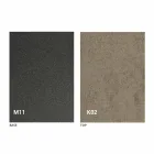 Table à manger en métal et plateau en céramique Made in Italy Design - Anaconda Viadurini