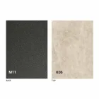 Table à manger en métal et plateau en céramique Made in Italy Design - Anaconda Viadurini