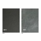 Table à manger en métal et plateau en céramique Made in Italy Design - Anaconda Viadurini