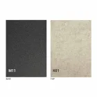 Table à manger en métal et plateau en céramique Made in Italy Design - Anaconda Viadurini