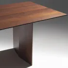 Table de salle à manger en contreplaqué plaqué frêne traité thermiquement - Aquarium Viadurini