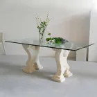table à manger en pierre et cristal design moderne Méduse Viadurini