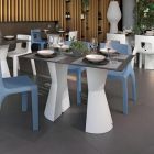 Table à manger en polyéthylène avec plateau en HPL Made in Italy - Rodeo Viadurini