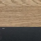 Table à Manger en Chêne Plaqué Masellato et Métal Made in Italy - Riad Viadurini