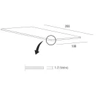 Table à manger de luxe en verre trempé et métal fabriquée en Italie - Carlino Viadurini