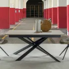 Table de salle à manger moderne extensible, plateau en stratifié - Marliana Viadurini