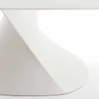 table moderne à manger blanc en MDF fini chêne 100x200cm Clark Viadurini