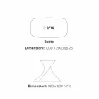 table moderne à manger blanc en MDF fini chêne 100x200cm Clark Viadurini