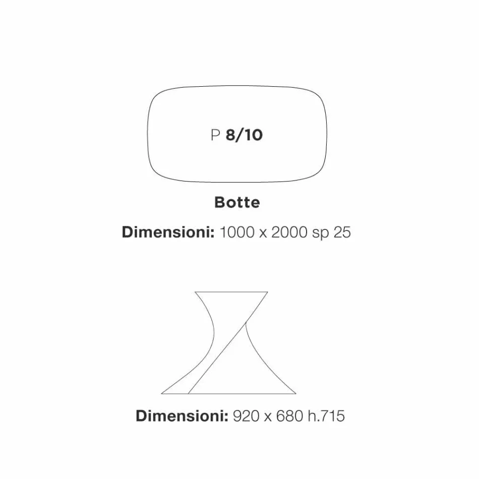 table moderne à manger blanc en MDF fini chêne 100x200cm Clark Viadurini