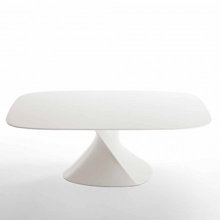 table moderne à manger blanc en MDF fini chêne 100x200cm Clark Viadurini