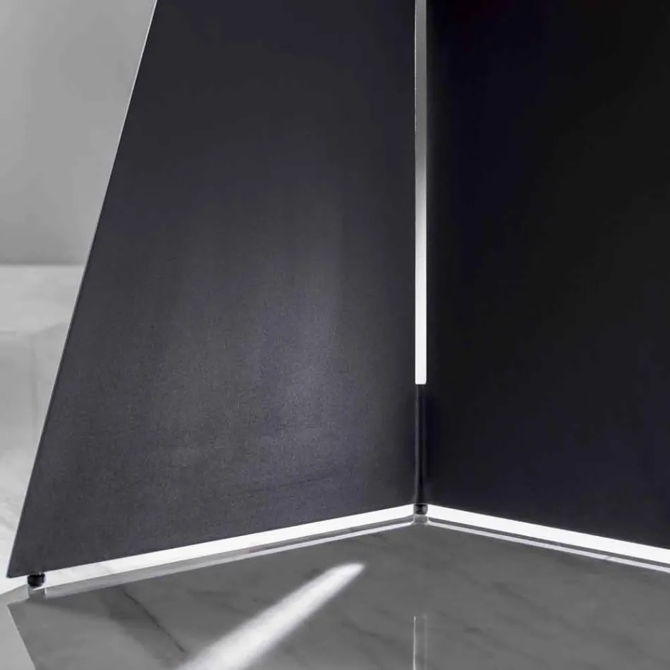 Table à manger moderne avec plateau en grès cérame - Meduno Viadurini