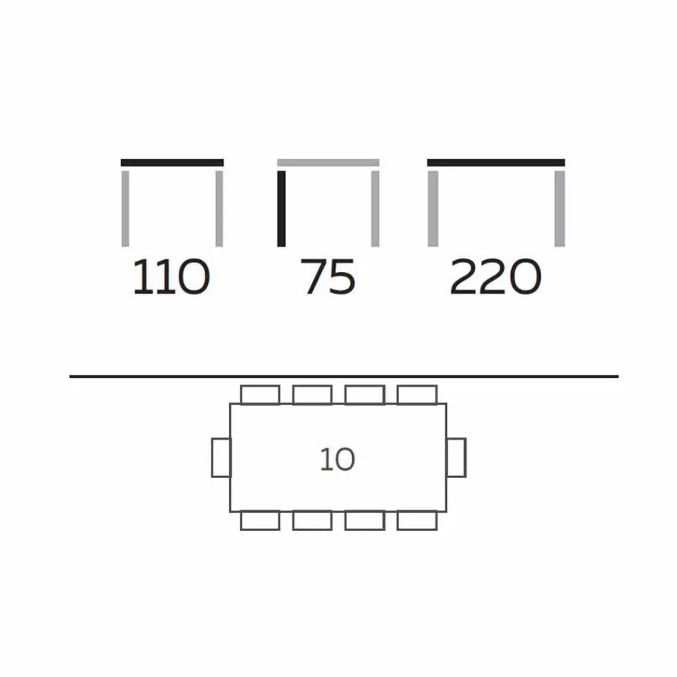 Table à manger moderne en grès et bois de frêne fabriqué en Italie - Croma Viadurini