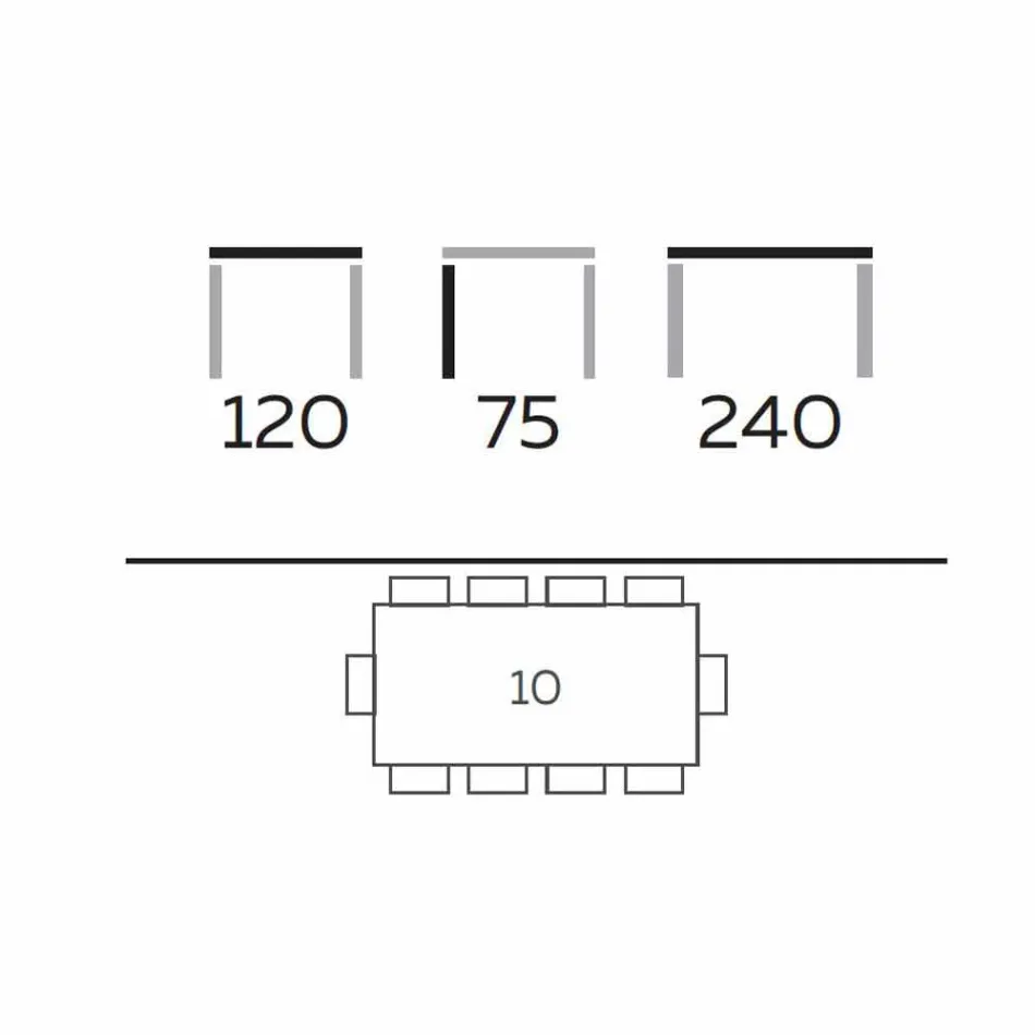Table à manger moderne en grès et bois de frêne fabriqué en Italie - Croma Viadurini
