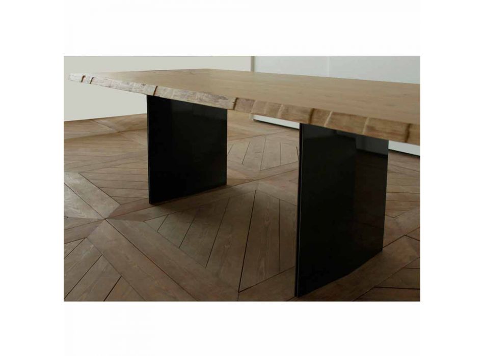 Table à manger moderne en chêne fabriquée en Italie 200x100cm Paul Viadurini
