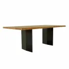 Table à manger moderne en chêne fabriquée en Italie 200x100cm Paul Viadurini