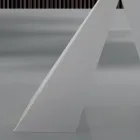 Table à manger moderne en verre et acier blanc fabriquée en Italie - Dalmatien Viadurini