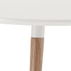 Table à manger ovale extensible jusqu'à 240 cm en Mdf blanc - Rodrigo Viadurini