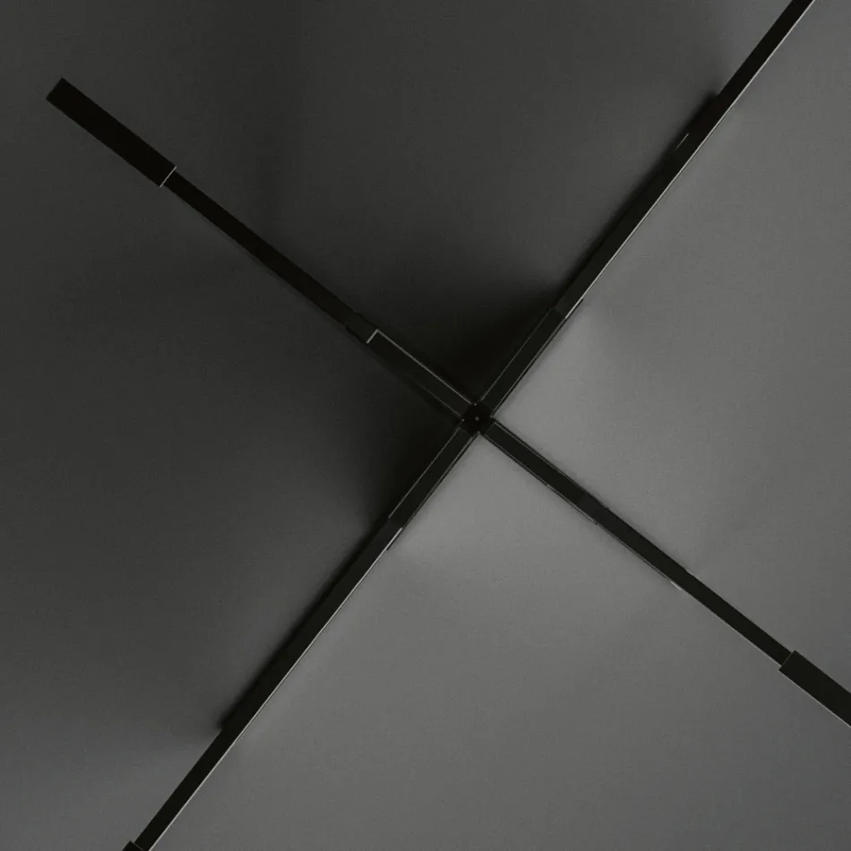 Table à manger ovale avec plateau et base en verre Made in Italy - Tiseo Viadurini