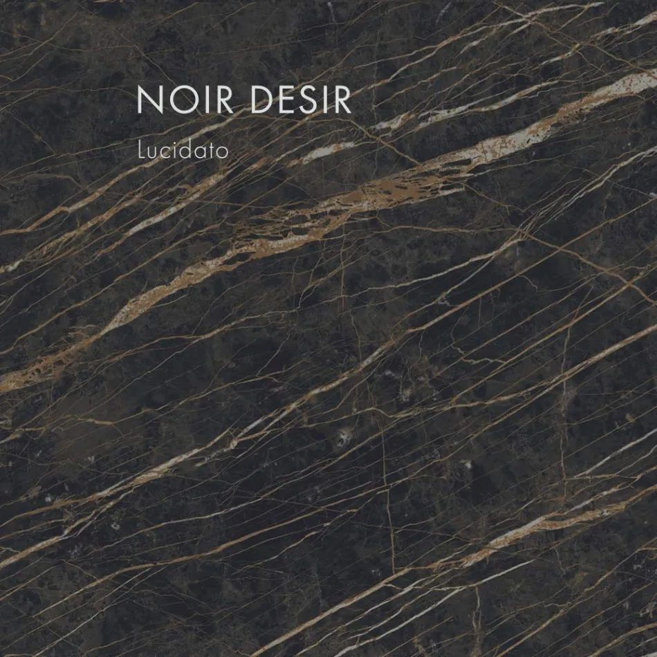 Table à manger ovale en grès cérame et métal Made in Italy - Emilio Viadurini