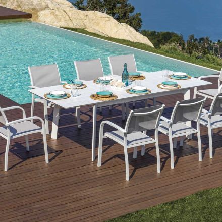 Table de jardin extensible jusqu'à 240 cm en aluminium - Levanto Viadurini