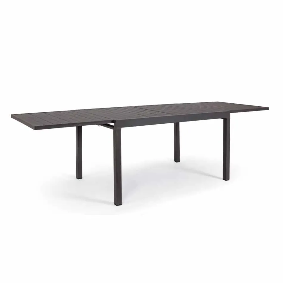 Table à manger d'extérieur extensible jusqu'à 270 cm en aluminium - Veria Viadurini