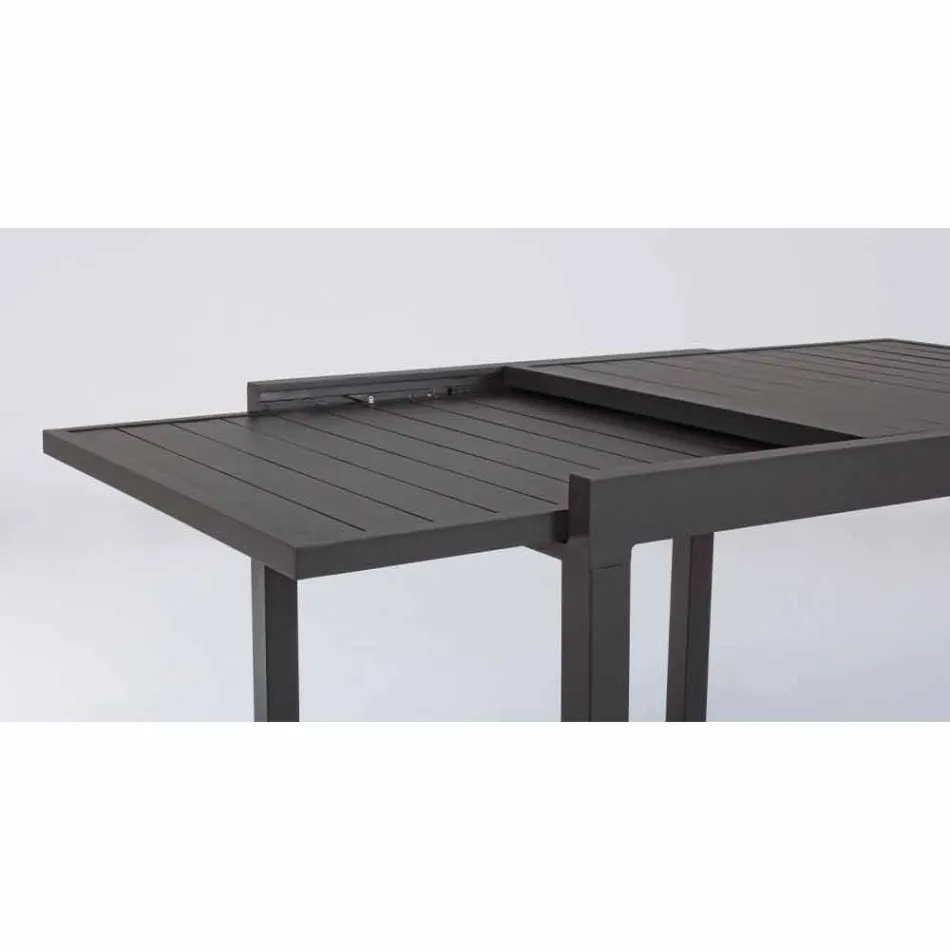 Table à manger d'extérieur extensible jusqu'à 270 cm en aluminium - Veria Viadurini