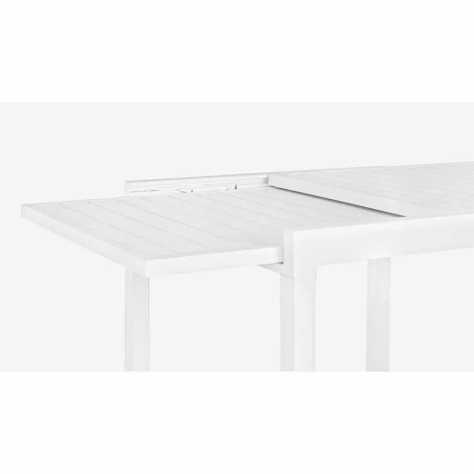 Table à manger d'extérieur extensible jusqu'à 270 cm en aluminium - Veria Viadurini