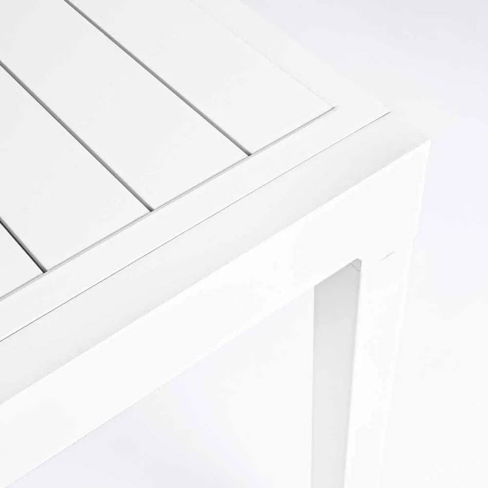 Table à manger d'extérieur extensible jusqu'à 270 cm en aluminium - Veria Viadurini