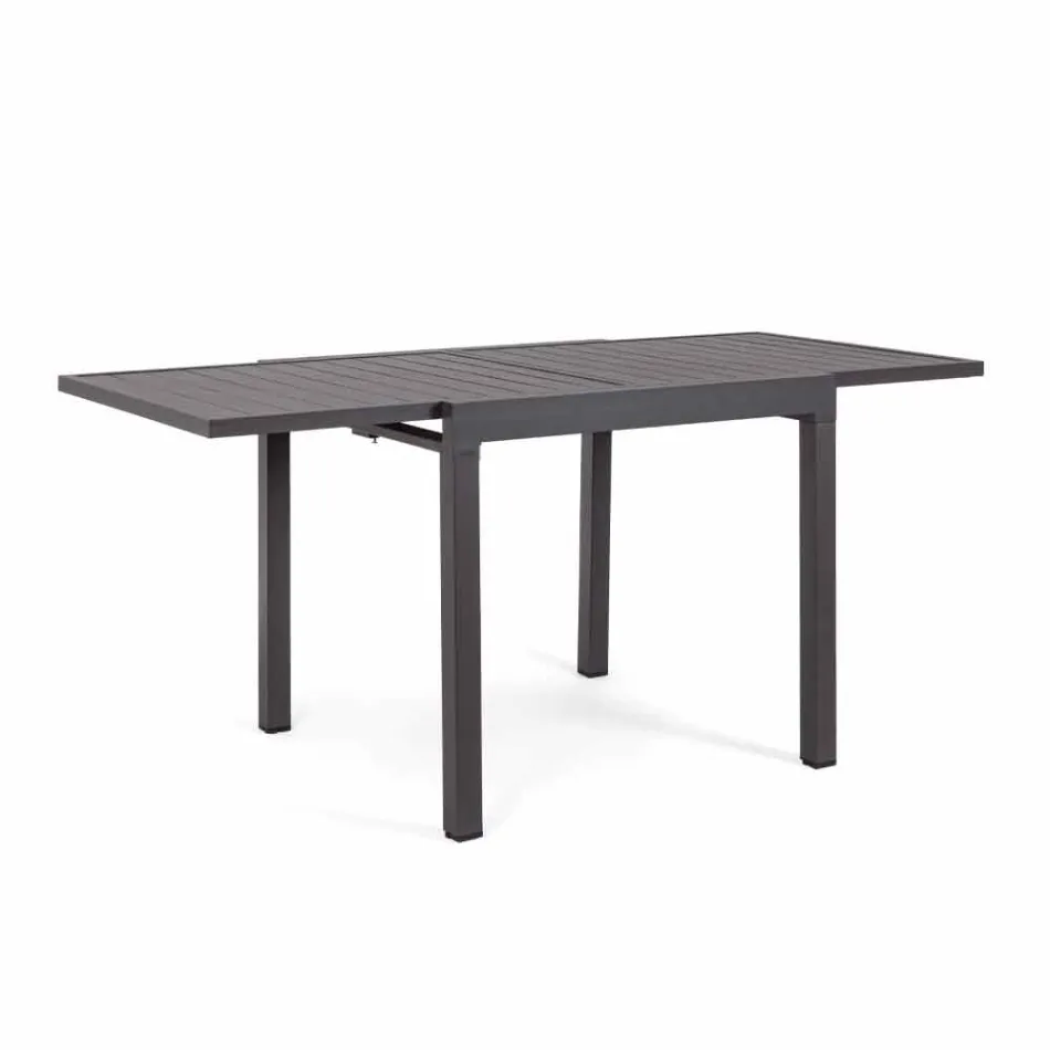 Table à manger d'extérieur extensible jusqu'à 270 cm en aluminium - Veria Viadurini