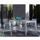 Table à manger d'extérieur avec plateau en céramique et base en aluminium - Jen Viadurini