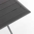 Table à manger d'extérieur en aluminium avec structure pliante - Hunt Viadurini