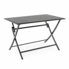 Table à manger d'extérieur en aluminium avec structure pliante - Hunt Viadurini